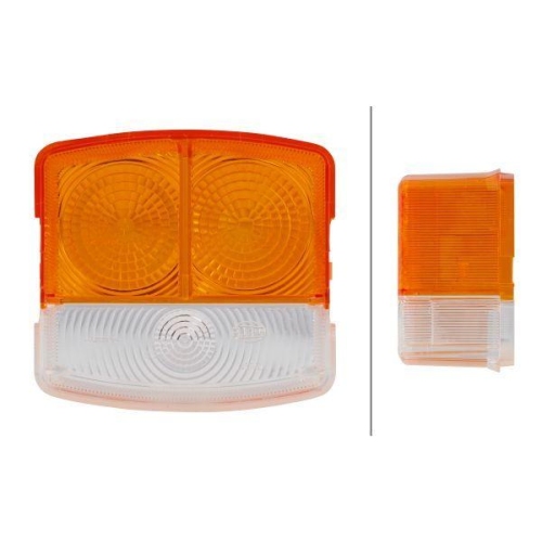 Lichtscheibe, Blinkleuchte HELLA 9EL 134 741-021 für SAME DEUTZ-FAHR, links