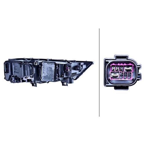 HELLA Hauptscheinwerfer 1EX 354 881-131 f&uuml;r AUDI, links