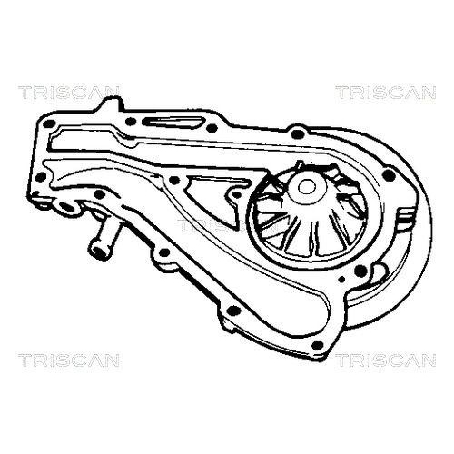 Wasserpumpe, Motork&uuml;hlung TRISCAN 8600 25814 f&uuml;r RENAULT