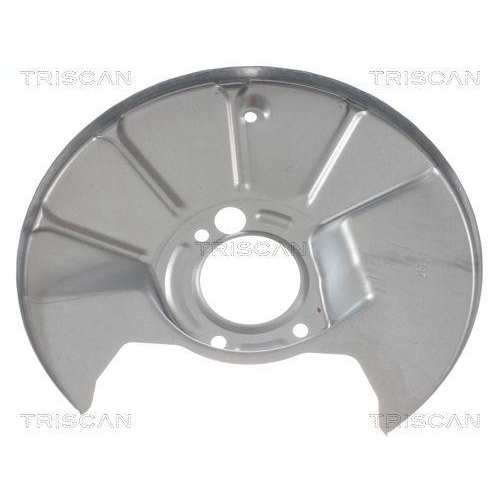 Spritzblech, Bremsscheibe TRISCAN 8125 50202 f&uuml;r FORD MAZDA, Hinterachse rechts
