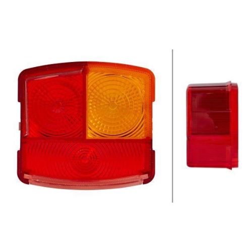 Lichtscheibe, Heckleuchte HELLA 9EL 134 739-001 f&uuml;r DAF MASSEY FERGUSON SAME