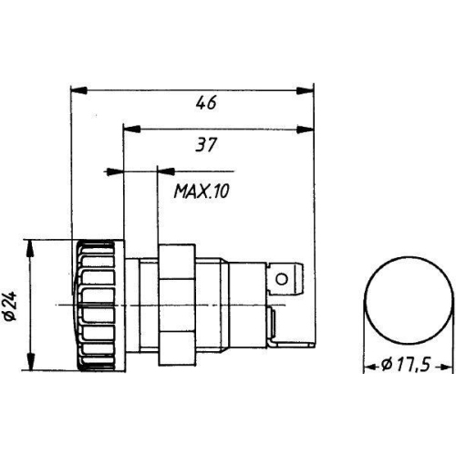 HELLA Kontrollleuchte 2AA 008 594-031 für JOHN DEERE PAUS MANITOU HÜFFERMANN