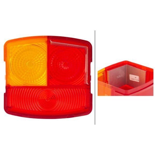 Lichtscheibe, Heckleuchte HELLA 9EL 137 308-001 für DAF VOLVO CASE IH O&K SAME