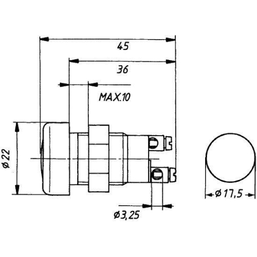 HELLA Kontrollleuchte 2AA 008 595-021 für
