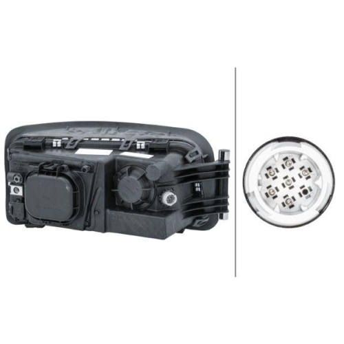 HELLA Hauptscheinwerfer 1EH 354 984-031 für MAN, links