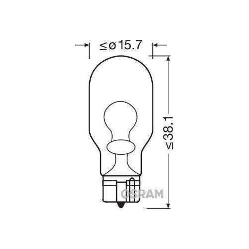 Glühlampe, Blinkleuchte ams-OSRAM 921 ORIGINAL für, Außenspiegel, Stoßfänger
