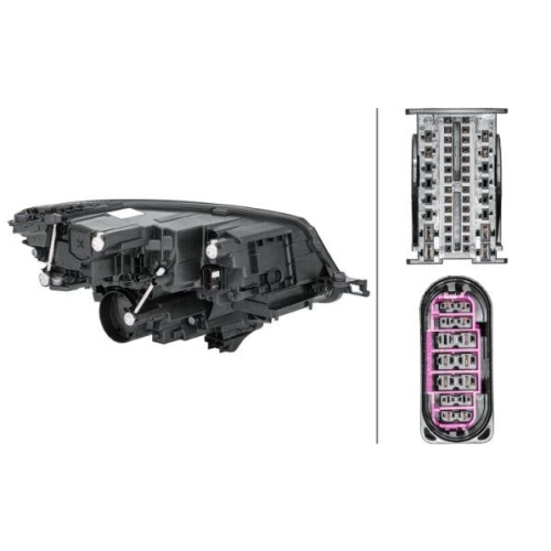 HELLA Hauptscheinwerfer 1ZX 012 669-391 für SKODA, links