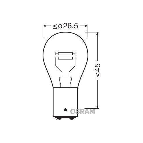 Glühlampe, Blinkleuchte ams-OSRAM 7528ULT ULTRA LIFE für, hinten, vorne