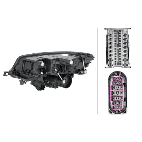 HELLA Hauptscheinwerfer 1ZX 012 669-421 f&uuml;r SKODA, rechts