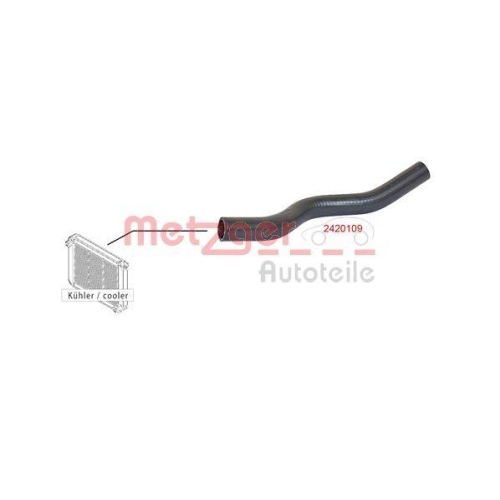 K&uuml;hlerschlauch METZGER 2420109 f&uuml;r FORD, oben