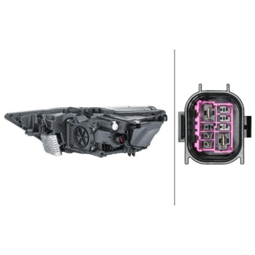 HELLA Hauptscheinwerfer 1ZX 013 376-121 für AUDI VW, rechts
