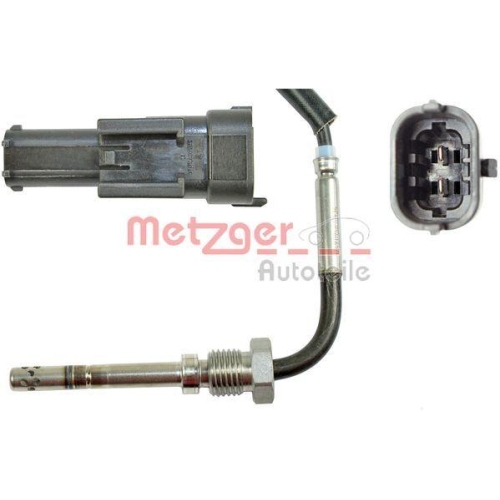 Sensor, Abgastemperatur METZGER 0894220 ORIGINAL ERSATZTEIL f&uuml;r FIAT