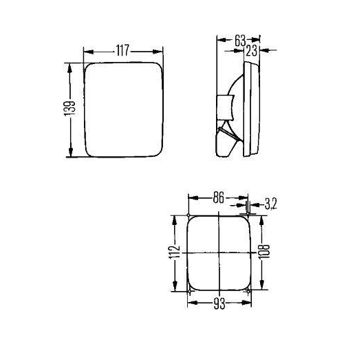 HELLA Rückfahrleuchte 2ZR 005 200-141 für FIAT IVECO MAN VOLVO FAUN HYMER TEREX