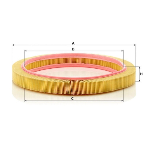 Luftfilter MANN-FILTER C 4282 f&uuml;r FORD MERCEDES-BENZ