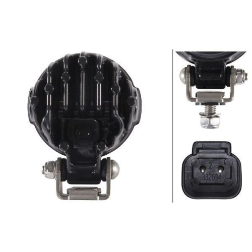 HELLA Arbeitsscheinwerfer 1G0 995 050-001 f&uuml;r LIEBHERR CLAAS JOHN DEERE HAKO