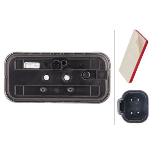 HELLA Heckleuchte 2VA 011 900-041 für VERSATILE, links, rechts