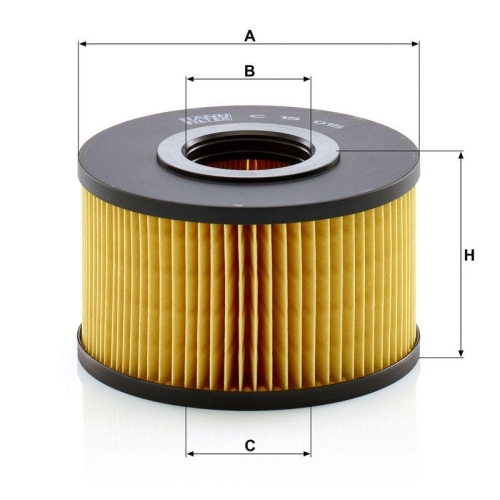 Luftfilter MANN-FILTER C 15 015 f&uuml;r BOMAG DYNAPAC