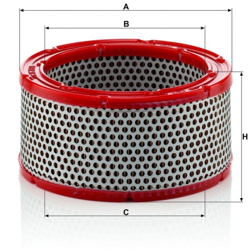 Luftfilter MANN-FILTER C 1633/1 f&uuml;r FORD PORSCHE SAAB DEMAG INGERSOLL-RAND