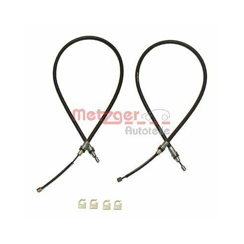 Seilzug, Feststellbremse METZGER 10.9336 f&uuml;r MERCEDES-BENZ SMART, hinten