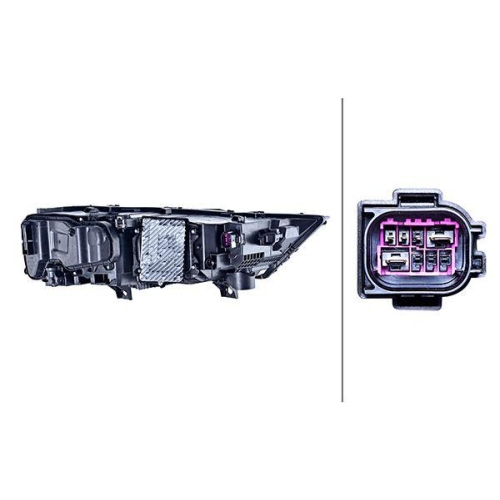 HELLA Hauptscheinwerfer 1LX 354 881-091 für AUDI, links