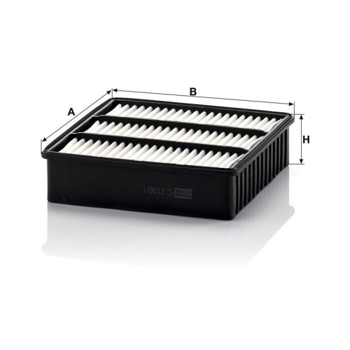 Luftfilter MANN-FILTER C 2136/1 f&uuml;r MITSUBISHI
