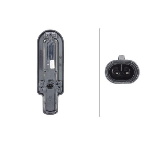 HELLA Zusatzblinkleuchte 2BM 011 788-011 für, seitlicher Anbau
