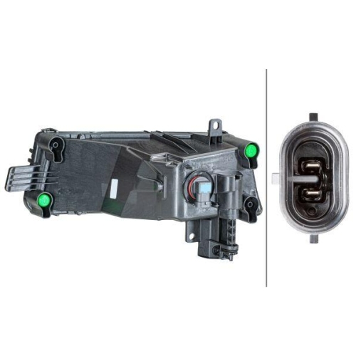 HELLA Nebelscheinwerfer 1NG 354 843-081 für VW, rechts