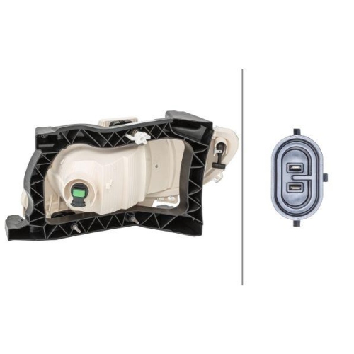 HELLA Nebelscheinwerfer 1ND 010 223-241 für DAF, rechts