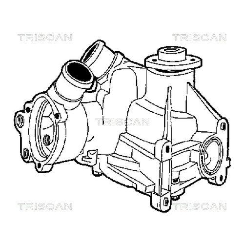 Wasserpumpe, Motork&uuml;hlung TRISCAN 8600 23009 f&uuml;r MERCEDES-BENZ SSANGYONG