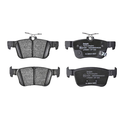 DELPHI LP3391 Bremsbelagsatz, Scheibenbremse f&uuml;r HONDA, Hinterachse