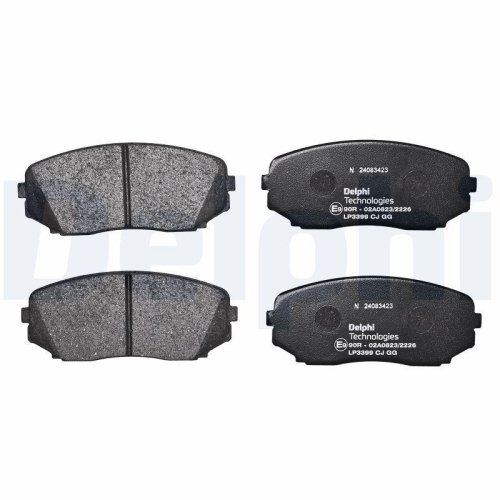 DELPHI LP3399 Bremsbelagsatz, Scheibenbremse f&uuml;r MITSUBISHI, Vorderachse