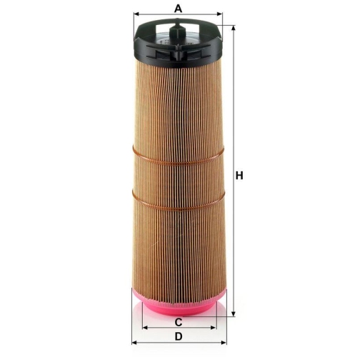 Luftfilter MANN-FILTER C 12 133/1 f&uuml;r MERCEDES-BENZ