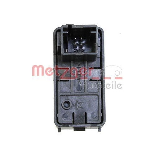 Schalter, Fensterheber METZGER 0916604 f&uuml;r PEUGEOT, beifahrerseitig, vorne