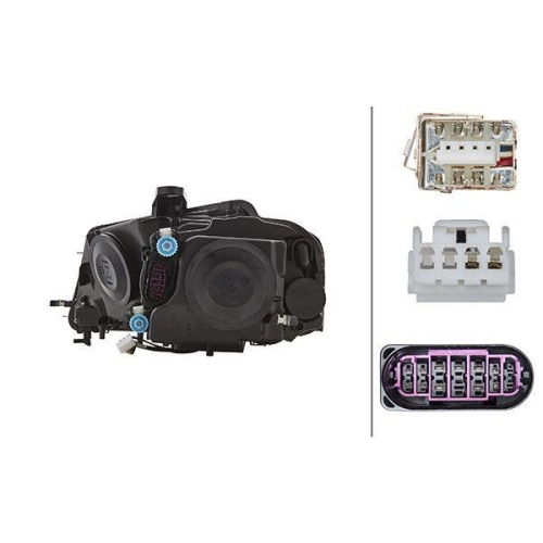 HELLA Hauptscheinwerfer 1LL 009 648-421 f&uuml;r AUDI VW, rechts