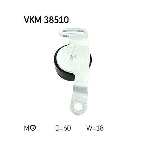 Riemenspanner, Keilrippenriemen SKF VKM 38510 f&uuml;r SMART, links