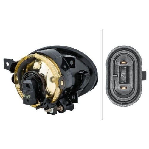 HELLA Nebelscheinwerfer 1N0 011 250-351 für MERCEDES-BENZ, links