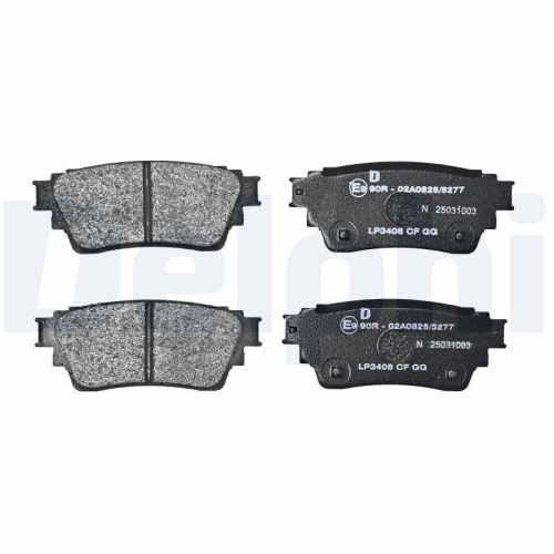 DELPHI LP3408 Bremsbelagsatz, Scheibenbremse f&uuml;r MITSUBISHI MITSUBISHI (GAC)