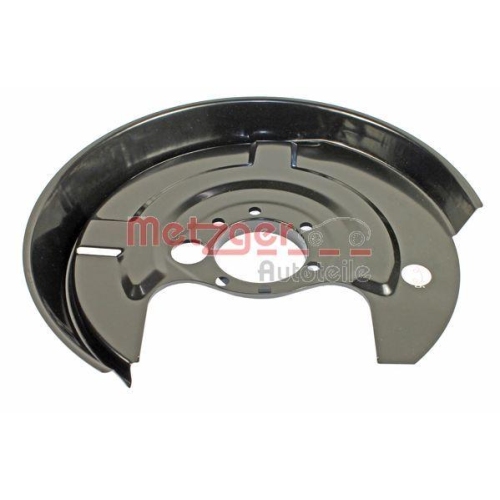 Spritzblech, Bremsscheibe METZGER 6115047 GREENPARTS für AUDI, Hinterachse links