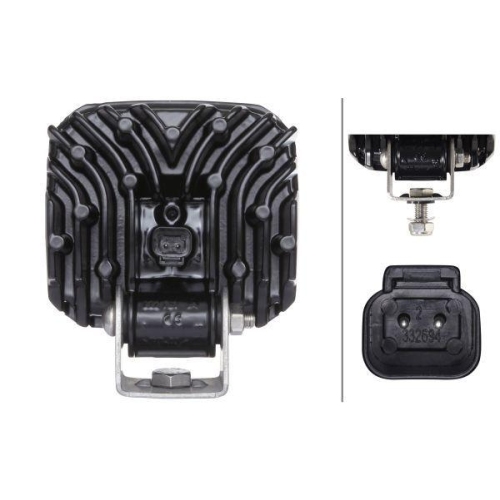 HELLA Arbeitsscheinwerfer 1GA 995 506-001 für MERCEDES-BENZ SCANIA CLAAS AMMANN