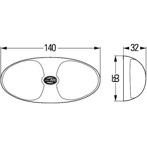 HELLA Innenraumleuchte 2JA 959 700-102 für, Innenraum