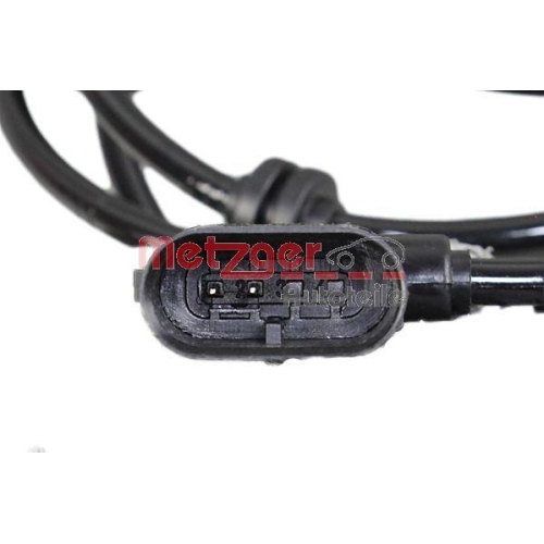 Sensor, Raddrehzahl METZGER 09001081 f&uuml;r MERCEDES-BENZ, Vorderachse links