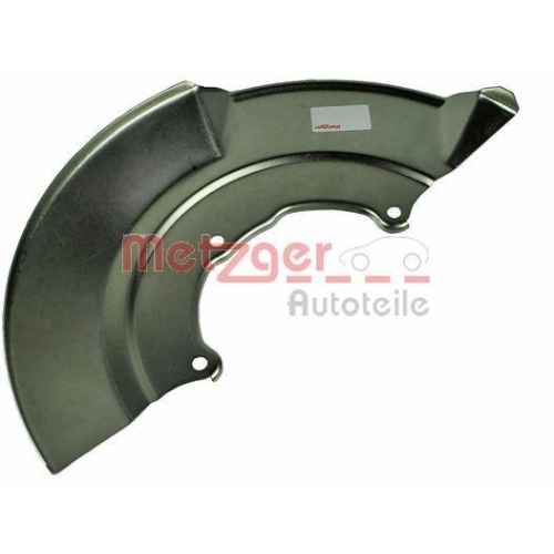 Spritzblech, Bremsscheibe METZGER 6115058 für VAG, Vorderachse rechts