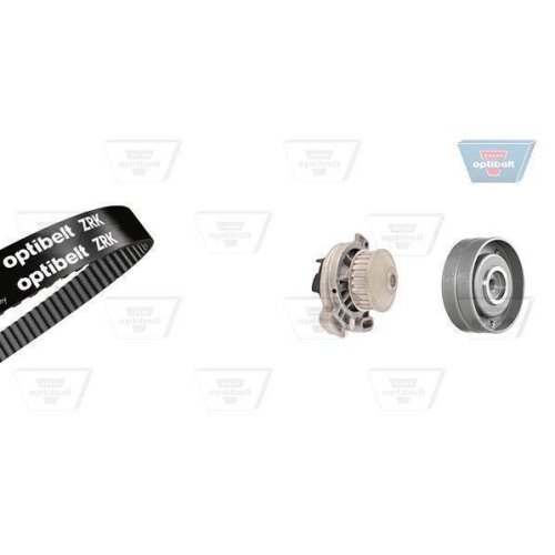 Wasserpumpe + Zahnriemensatz OPTIBELT KT 1093 W1 Optibelt-WAPU-KIT für