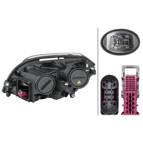 HELLA Hauptscheinwerfer 1ZS 354 878-141 für MERCEDES-BENZ, rechts