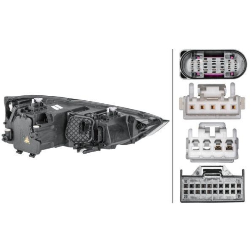 HELLA Hauptscheinwerfer 1ZS 354 838-091 f&uuml;r AUDI, links