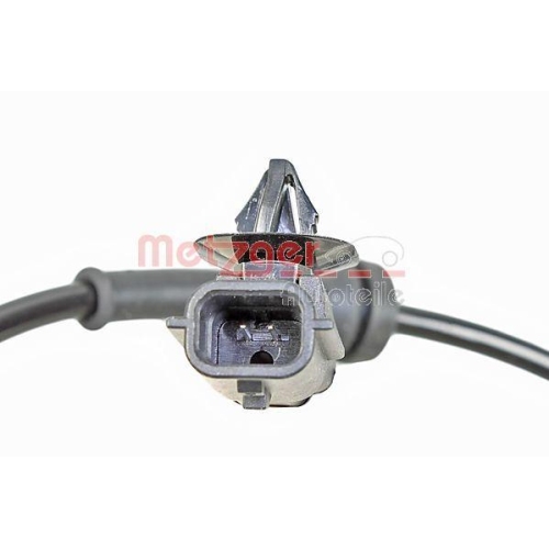 Sensor, Raddrehzahl METZGER 09001085 f&uuml;r NISSAN, Vorderachse links