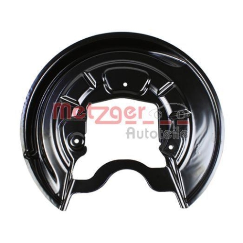 Spritzblech, Bremsscheibe METZGER 6115230 f&uuml;r VAG, Hinterachse rechts