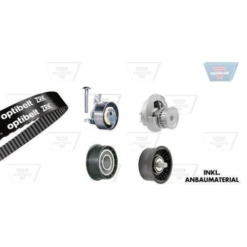 Wasserpumpe + Zahnriemensatz OPTIBELT KT 1207 W2 Optibelt-WAPU-KIT für