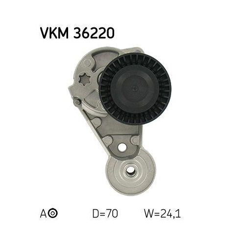 Riemenspanner, Keilrippenriemen SKF VKM 36220 für VOLVO, mitte