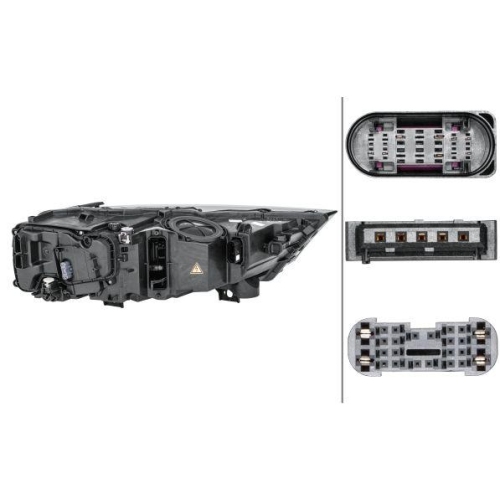 HELLA Hauptscheinwerfer 1ZS 354 841-011 für AUDI, links